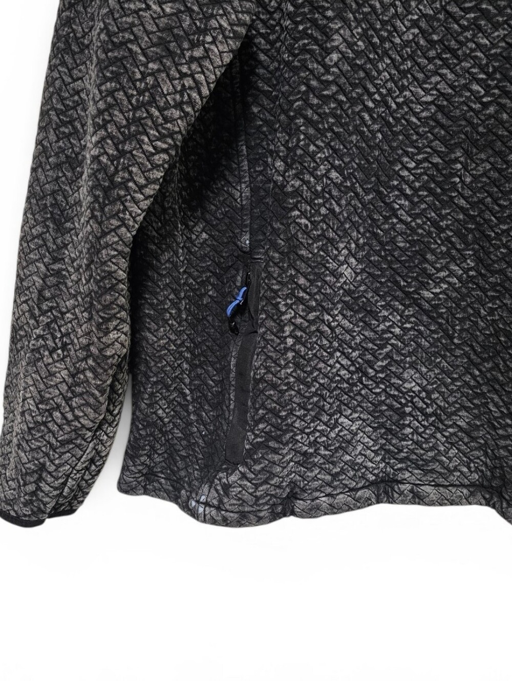 Chubbies Back To Basics Quilted Quarter Zip Pullover Faded Black Men's Size XL - Picture 6 of 11